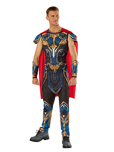 Rubies Offizielles Marvel Thor Love & Thunder Film, Thor Deluxe Herren-Kostüm, Erwachsenenkostüm – Standard Halloween Rubies Offizielles Marvel Thor Love & Thunder Film, Thor Deluxe Herren-Kostüm, Erwachsenenkostüm – Standard Halloween von Rubie's