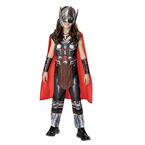 Rubie's Rubies Offizielles Marvel Thor: Love and Thor Deluxe Kinderkostüm, Alter 7–8 Jahre von Rubie's