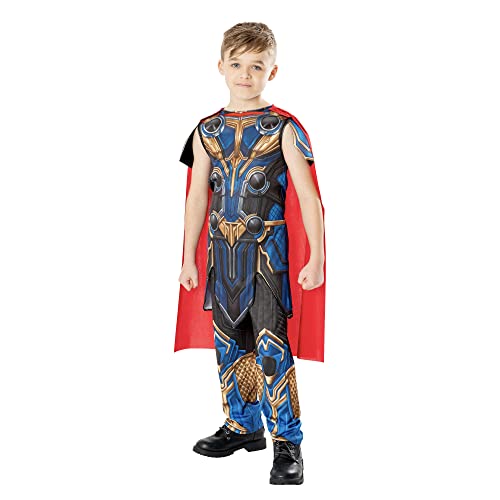 Rubies Offizielles Marvel Thor: Love and Thunder Thor Klassisches Kinder-Kostüm, Kinder-Kostüm, Alter 9–10 Jahre von Rubie's