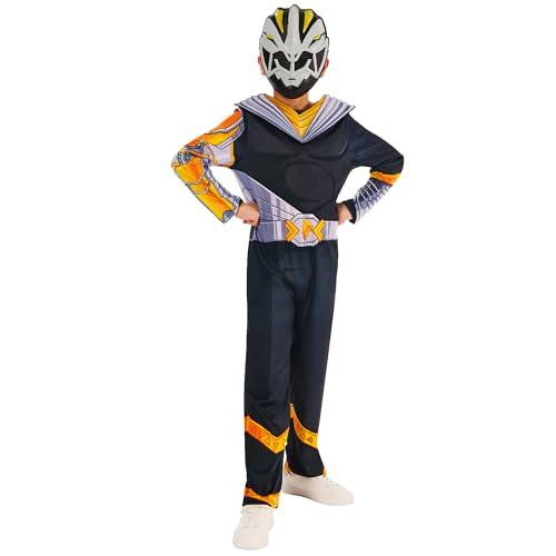 Rubies Offizielles Power Rangers Cosmic Fury Black Ranger-Kostüm, Kinder-Kostüm, Größe 3–4 Jahre von Rubies