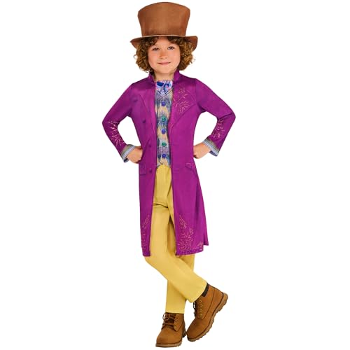 Rubies Offizielles Warner Brothers Willy Wonka Kinderkostüm, Kinderkostüm, Größe 9–10 Jahre Rubies Offizielles Warner Brothers Willy Wonka Kinderkostüm, Kinderkostüm, Größe 9–10 Jahre von Rubies