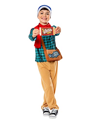 Rubies Offizielles Willy Wonka und die Schokoladenfabrik Charlie Bucket Kinderkostüm, Größe S, Alter 3–4 Jahre Rubies Offizielles Willy Wonka und die Schokoladenfabrik Charlie Bucket Kinderkostüm, Größe S, Alter 3–4 Jahre von Rubies