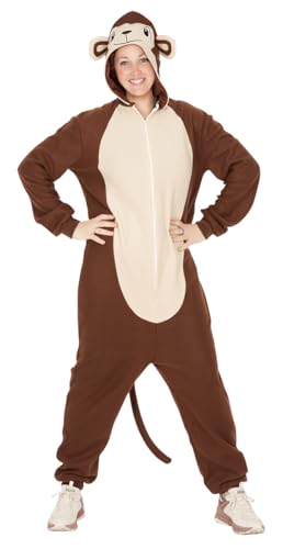 Rubies Overall für Erwachsene, Herren und Damen, Jumpsuit mit Kapuze und Schwanz, Kostüme für Karneval, Junggesellenabschied, Cosplay und Partys von Rubie's