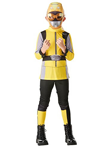 Rubie's Offizielles Power Rangers, Beast Morphers Kostüm – gelber Ranger, klassisches Kinderkostüm, Größe S, 3–4 Jahre von Rubie's