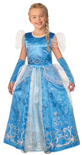 Rubies Prinzessinnen-Kostüm für Mädchen, Prinzessinnen-Kostüm, Kleid mit Manschetten, für Party, Geschenk, Geburtstag, Weihnachten und Karneval (S 7-8 Jahre) von Rubies