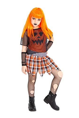 Rubies Punky Pumpkin Kostüm für Mädchen, T-Shirt, T-Shirt, Handschuhe, Gürtel, Rock und Strümpfe, Original Halloween, Karneval, Geburtstag Rubies Punky Pumpkin Kostüm für Mädchen, T-Shirt, T-Shirt, Handschuhe, Gürtel, Rock und Strümpfe, Original Halloween, Karneval, Geburtstag von Rubie's