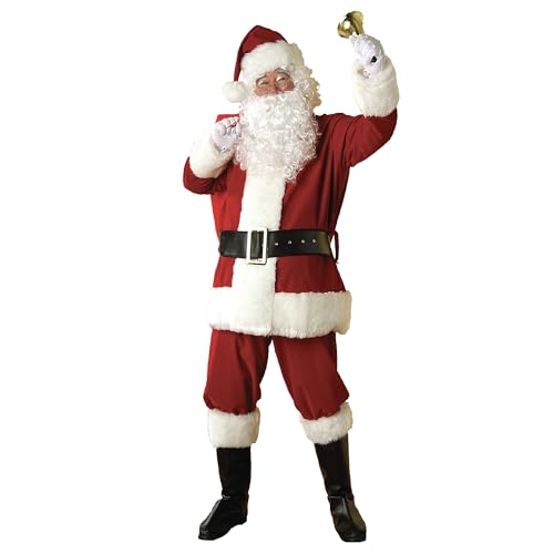 Rubies Regal Plüsch Weihnachtsmannanzug, rot/weiß, X-Large Rubies Regal Plüsch Weihnachtsmannanzug, rot/weiß, X-Large von Rubie's