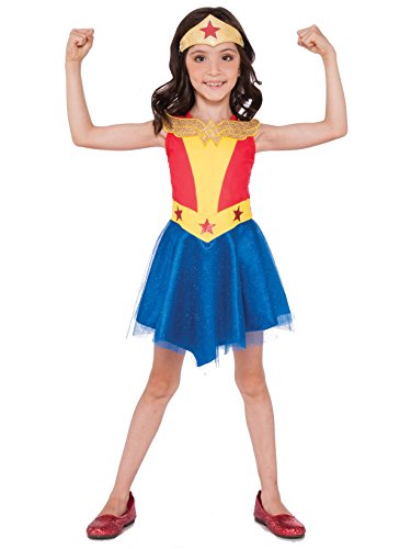 Rubies- Rubie's-Kostüm, offiziell, Tutu Wonder Woman + Tiare-4-6 Jahre, I-G31978, Mehrfarbig Rubies- Rubie's-Kostüm, offiziell, Tutu Wonder Woman + Tiare-4-6 Jahre, I-G31978, Mehrfarbig von Rubie's