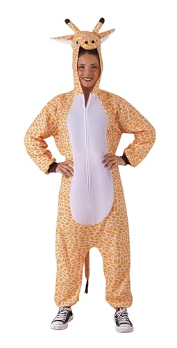 Funny Costumes Rubies Giraffenkostüm für Erwachsene, Jumpsuit mit Kapuze, One Piece, Unisex, Einheitsgröße für Karneval, Halloween, Partys, Abschied Funny Costumes Rubies Giraffenkostüm für Erwachsene, Jumpsuit mit Kapuze, One Piece, Unisex, Einheitsgröße für Karneval, Halloween, Partys, Abschied von Funny Costumes
