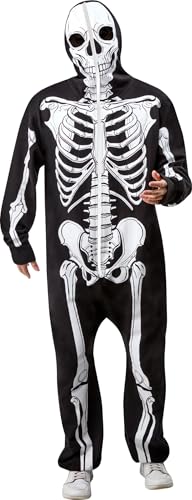 Rubies Skelett Halloween Einteiler Erwachsenengröße Union Anzug Einteiler Reißverschluss Kostüm, Weiss/opulenter Garten, M Rubies Skelett Halloween Einteiler Erwachsenengröße Union Anzug Einteiler Reißverschluss Kostüm, Weiss/opulenter Garten, M von Rubie's