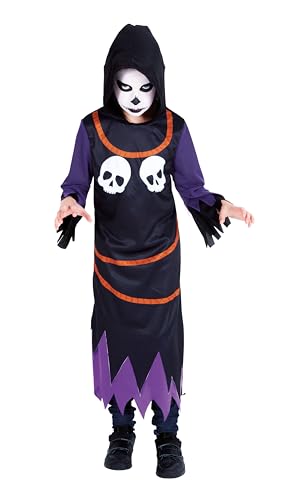 Rubies Skull Nocturno Kostüm für Kinder, Jumpsuit mit Licht bedruckt, offizielles Halloween, Karneval, Weihnachten und Geburtstag Rubies Skull Nocturno Kostüm für Kinder, Jumpsuit mit Licht bedruckt, offizielles Halloween, Karneval, Weihnachten und Geburtstag von Rubie's