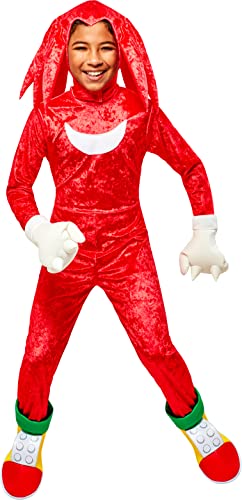 Rubies Sonic The Hedgehog Knuckles Kostüm für Kinder, Overall und Kopfbedeckung, wie abgebildet, Größe M Rubies Sonic The Hedgehog Knuckles Kostüm für Kinder, Overall und Kopfbedeckung, wie abgebildet, Größe M von Rubie's
