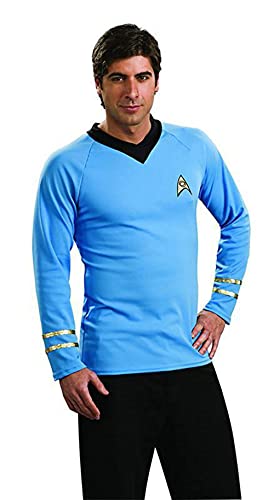 Rubies Star Trek Klassisches Deluxe-Hemd, Kostüm, Größe M, Blau Rubies Star Trek Klassisches Deluxe-Hemd, Kostüm, Größe M, Blau von Rubie's