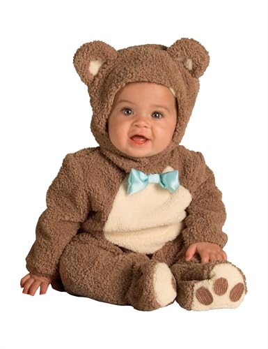 Rubies Teddy-Kostüm für Babys, Strampler mit Mütze, Größe 1-2 Jahre, offizieller Karneval, Geburtstag, Party, Halloween Rubies Teddy-Kostüm für Babys, Strampler mit Mütze, Größe 1-2 Jahre, offizieller Karneval, Geburtstag, Party, Halloween von Rubies