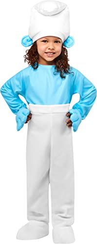 Rubies Toddler The Smurfs Costume Jumpsuit, As Shown, 4T von Rubie's