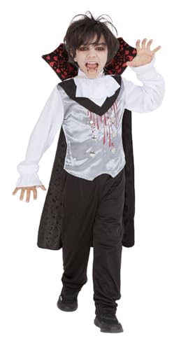 Rubies Vampir-Kostüm für Jungen und Mädchen, blutige Weste mit angenähtem Hemd, Hose und Umhang, Graf Dracula, Vampire, Vampires für Halloween, Karneval, Cosplay und Partys Rubies Vampir-Kostüm für Jungen und Mädchen, blutige Weste mit angenähtem Hemd, Hose und Umhang, Graf Dracula, Vampire, Vampires für Halloween, Karneval, Cosplay und Partys von Rubie's