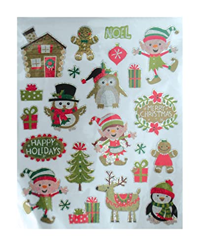Rubies Weihnachtsaufkleber, Grün von RUBIE'S