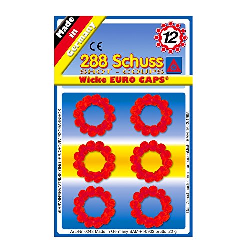 Schrödel J.G. GmbH 8030248 Spielzeug-Munition für 12-Schuss Spielzeugpistolen, 288 Schuss, Einheitsgröße von Schrödel