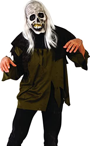 Zombies Rubies Skelett Maske mit Haaren, Farbe (S3216) von Zombies