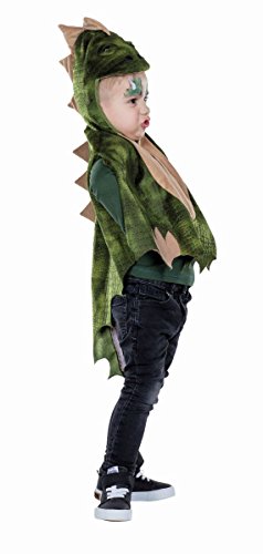 PartyXPeople Dino Cape Verkleidung Dinosaurier TRex Drachen Umhang Kinderkostüm grün 1222 Gr.92 von PartyXPeople