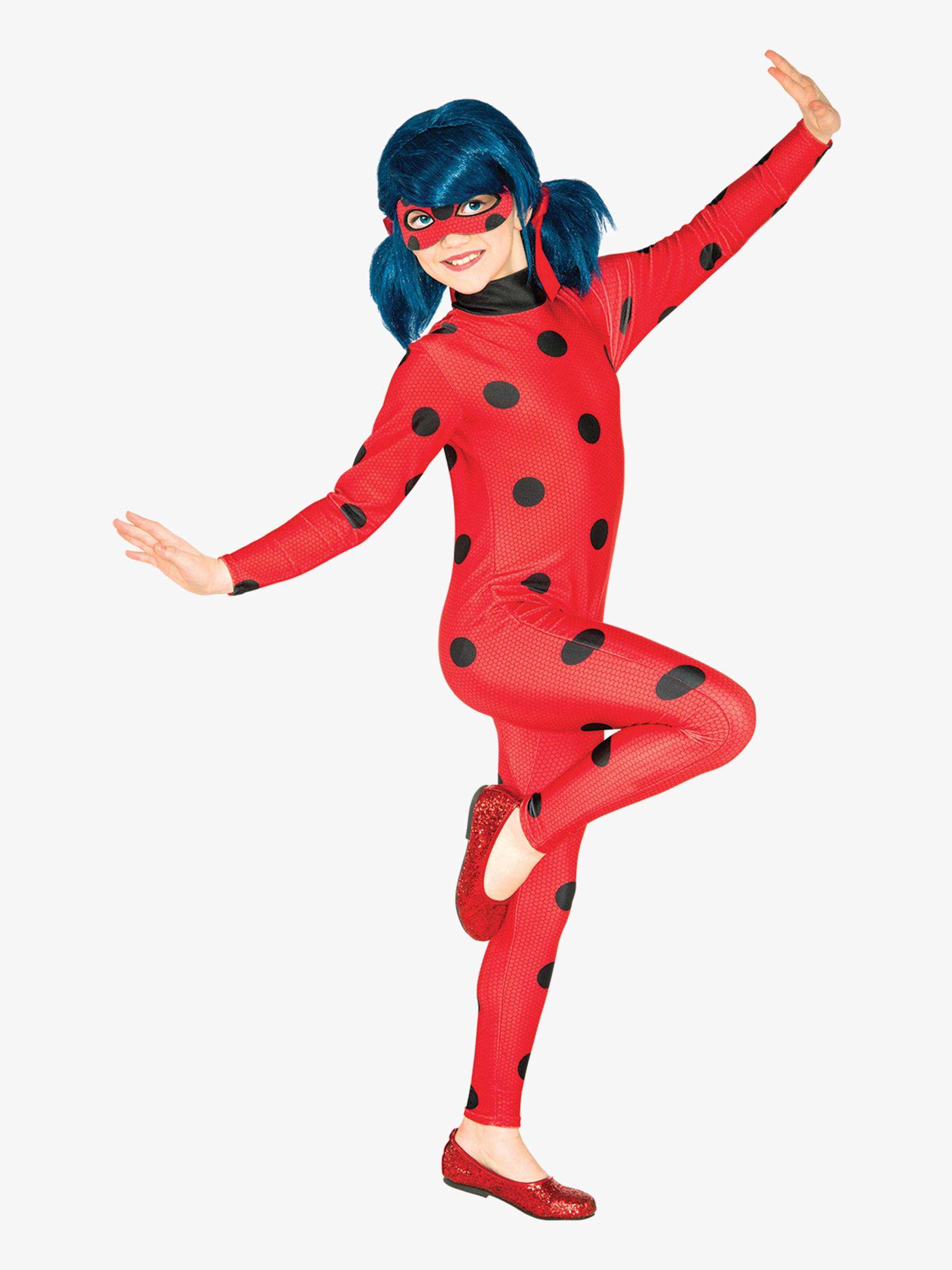 Miraculous Ladybug Kostüm mit Maske, 5-6 Jahre von Rubies