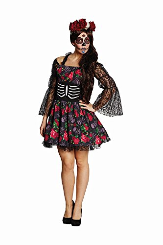 Rubie's Damen Kostüm La Catrina Skelett Dia de los Muertos Halloween Gr.40 von Rubie's