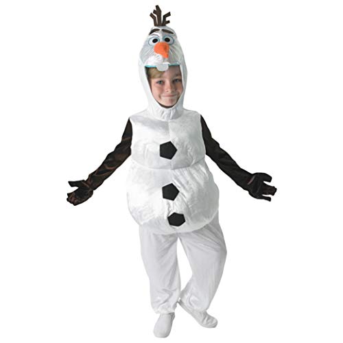 Jungen Offiziell Disney Olaf Frozen weiß Schneemann büchertag Woche Weihnachtskostüm Outfit Alter 2-6 Jahre - Weiß, 3-4 Years von Fancy Me