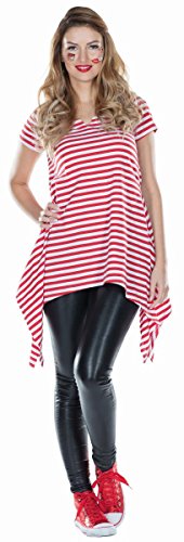 Rubie's 13240-38 Ringel Tunika Damenkostüm Poncho gestreift Kostüm, Mehrfarbig von Rubie's