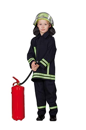 Rubie's 1 2629 116 - Feuerwehrmann Kostüm, 2-teilig, Größe 116 von Rubies