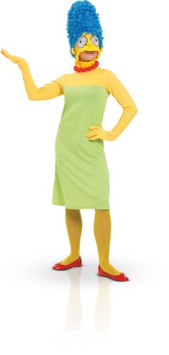 Rubie's 3 880654 L - Marge Simpson Erwachsene Deluxe Kostüm, Größe L, grün/gelb von Rubies