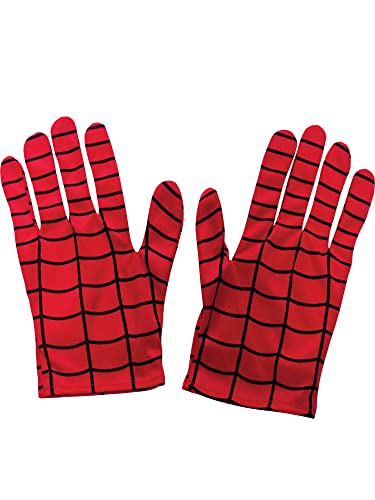 Rubie's Offizielles Kostümzubehör Spider-Mans Handschuhe, Marvel, für Erwachsene, Einheitsgröße, rot von Rubie's