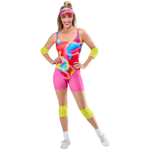 Rubies Offiziel Classic Rollerskate Barbie Erwachsenekostüm,Verkleidung für Erwachsenen,Größe UK 10-12 von Rubie's