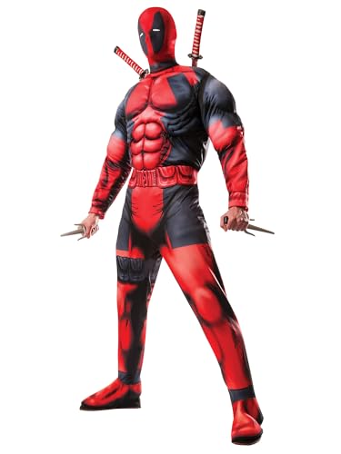 Rubie's 3810109 - Deadpool Deluxe - Adult, Action Dress Ups und Zubehör, Standard Size von Rubie's