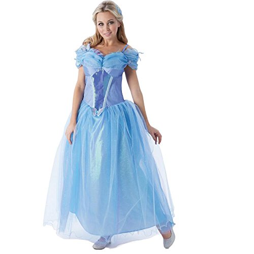 Rubie's 3810202 - Cinderella Live Action Movie Adult, L, hellblau von Rubie's
