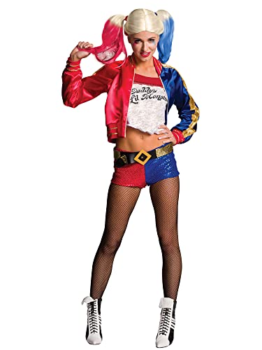 Rubie's Offizielles - Harley Quinn Damen-Kostüm - Suicide Squad, Erwachsene, L (14-16), Schwarz von Rubie's