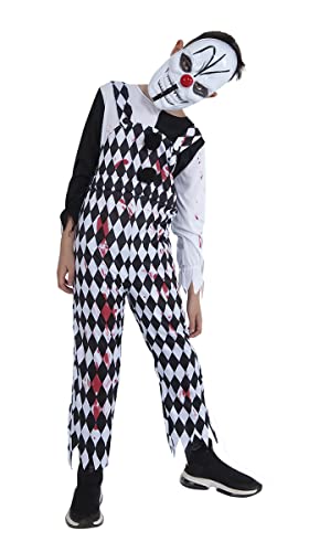 Rubies Arlequin Sangriento Kostüm für Kinder, blutiger Jumpsuit mit T-Shirt und Maske, Original Halloween, Karneval und Geburtstag Rubies Arlequin Sangriento Kostüm für Kinder, blutiger Jumpsuit mit T-Shirt und Maske, Original Halloween, Karneval und Geburtstag von Rubie's