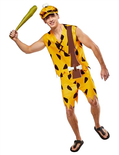 Rubies Herren The Flintstones BAMM Kostüm und Foam Club für Erwachsene, wie abgebildet, Large Rubies Herren The Flintstones BAMM Kostüm und Foam Club für Erwachsene, wie abgebildet, Large von Rubies