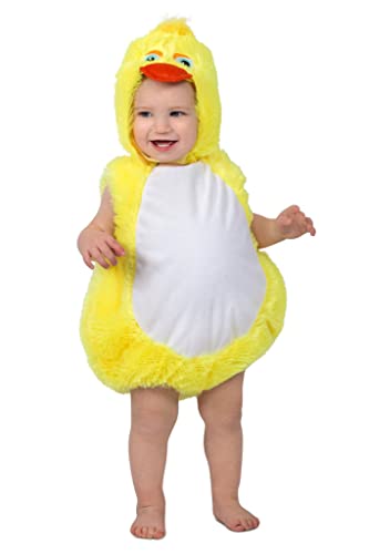 Rubies Huhn & Hahn & Truthahn & Küken & Ente Kostüme | Pflücken Sie die gelbe Ente Kind Kostüm | Größe 92 | Karnevalskostüm | Verkleidung, 300680-18-24M von Rubies