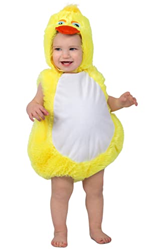 Rubies Huhn & Hahn & Truthahn & Küken & Ente Kostüme | Pflücken Sie die gelbe Ente Kind Kostüm | Größe 96 | Karnevalskostüm | Verkleiden von Rubies