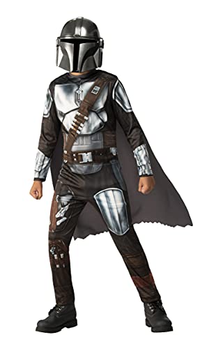 Rubies Klassisches Mandalorian-Kostüm für Jungen oder Mädchen, offizieller Jumpsuit der Mandalorian-Serie mit aufgedruckten Details, Umhang und Maske, Größe L Rubies Klassisches Mandalorian-Kostüm für Jungen oder Mädchen, offizieller Jumpsuit der Mandalorian-Serie mit aufgedruckten Details, Umhang und Maske, Größe L von Rubie's