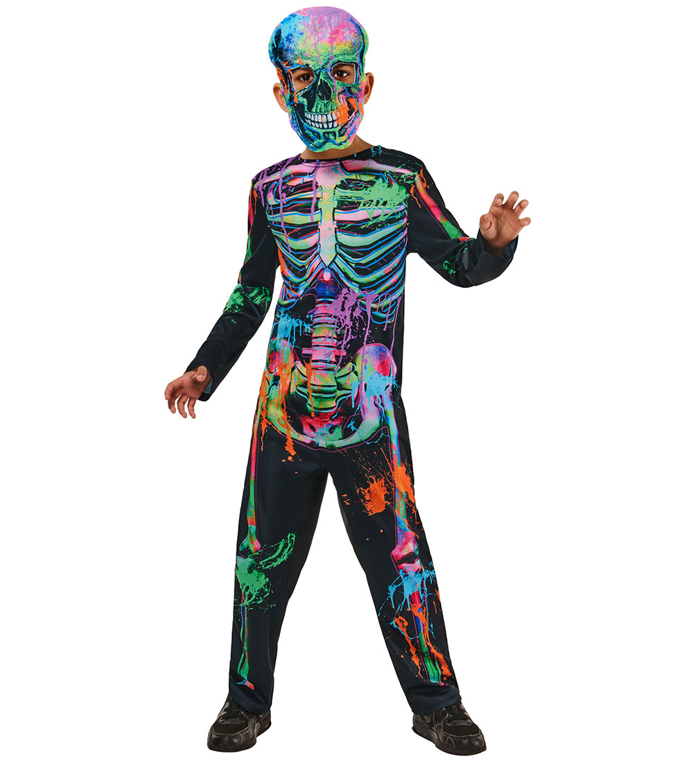 Rubies Kostüm - Bonesky Graffiti Skeleton - Rubies - 7-8 Jahre (122-128) - Kostüme von Rubies
