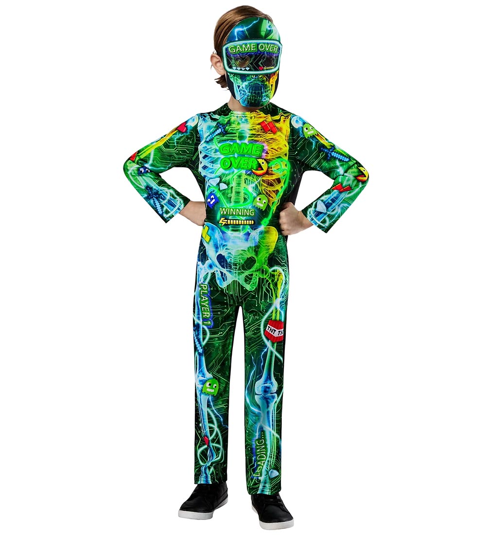 Rubies Kostüm - Gamer Skeleton - Rubies - 3-4 Jahre (98-104) - Kostüme von Rubies