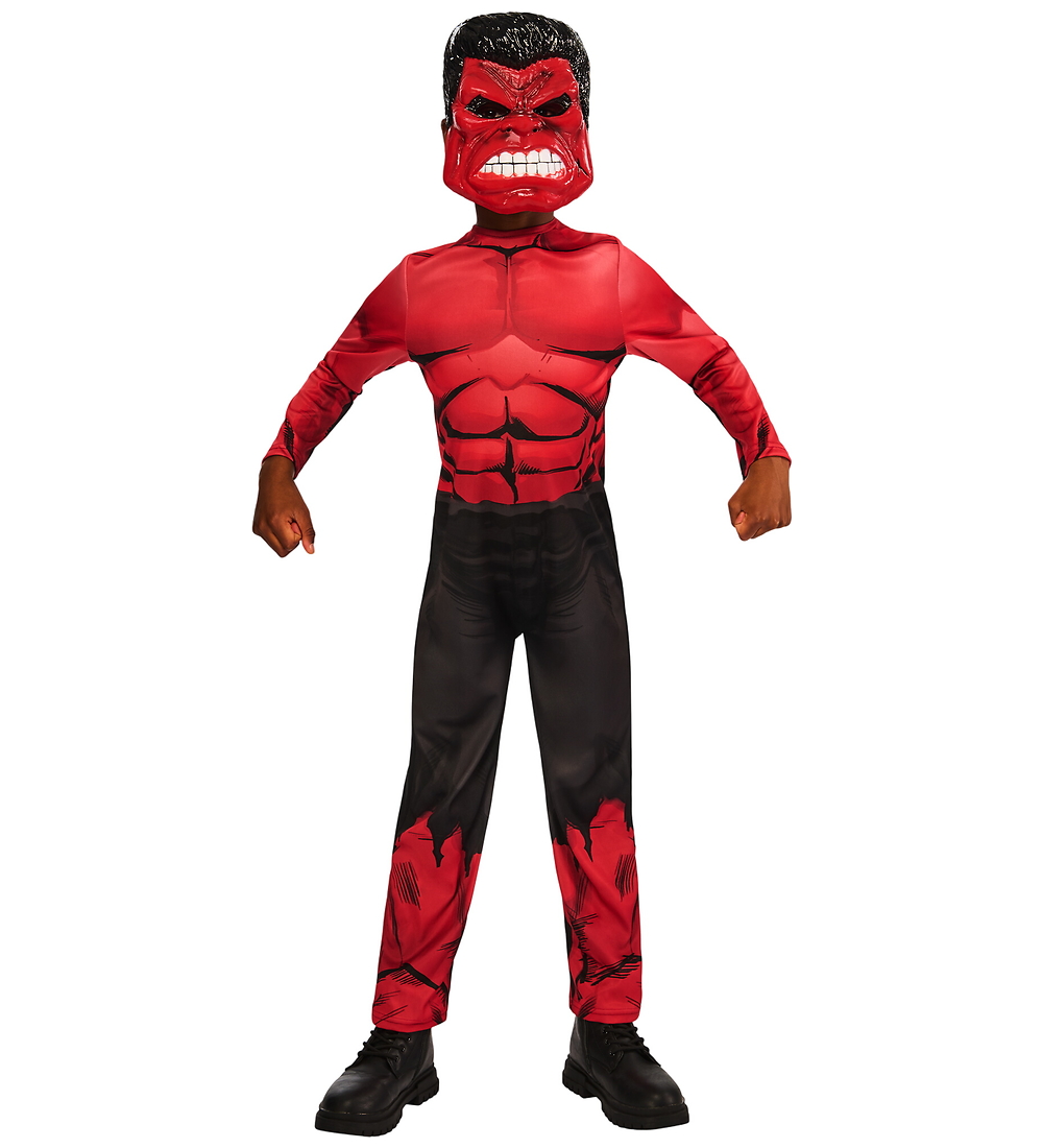 Rubies Kostüm - Marvel Roter Hulk - Rubies - 7-8 Jahre (122-128) - Kostüme von Rubies