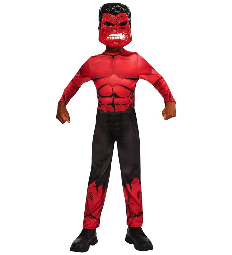 Rubies Kostüm - Marvel Roter Hulk - Rubies - 7-8 Jahre (122-128) - Kostüme von Rubies