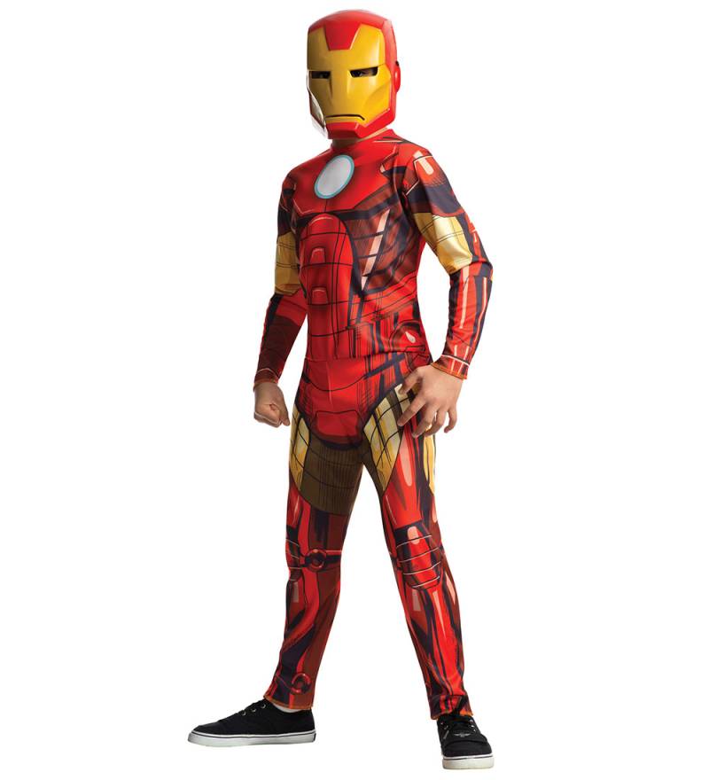 Rubies Kostüm - Marvel's Iron Man Classic Costume - Rubies - 7-8 Jahre (122-128) - Kostüme von Rubies