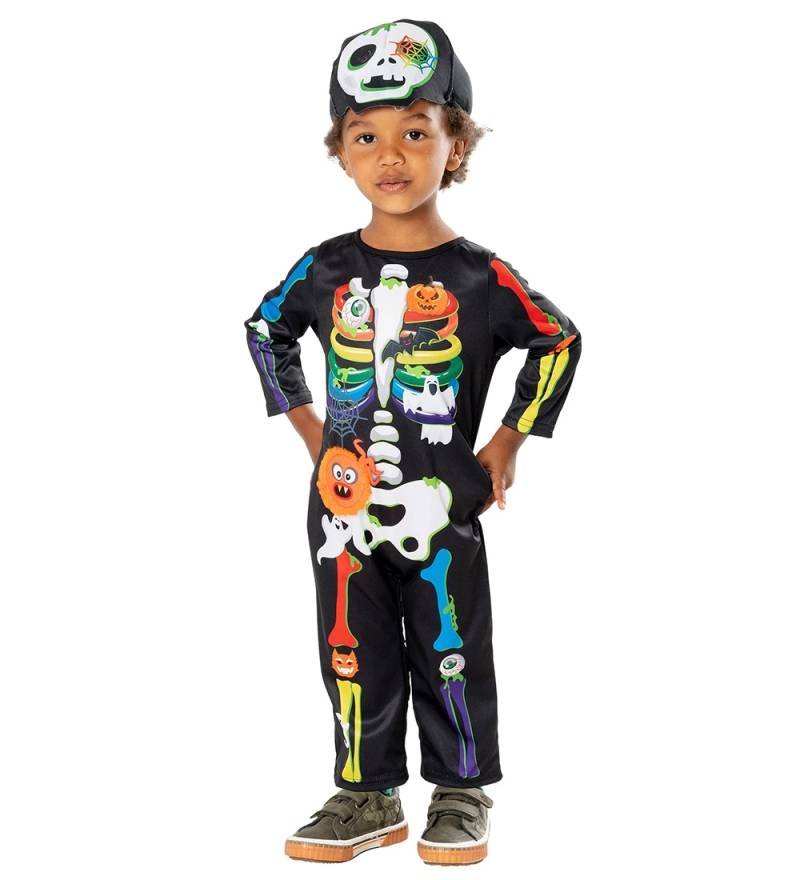 Rubies Kostüm - Mini Knochen Skeleton - Rubies - 2-3 Jahre (92-98) - Kostüme von Rubies