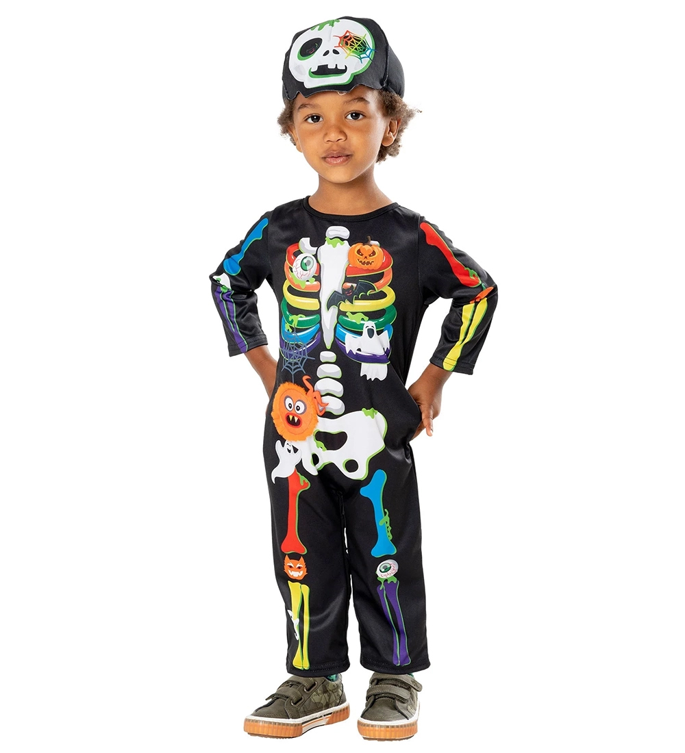 Rubies Kostüm - Mini Knochen Skeleton - Rubies - 3-4 Jahre (98-104) - Kostüme von Rubies
