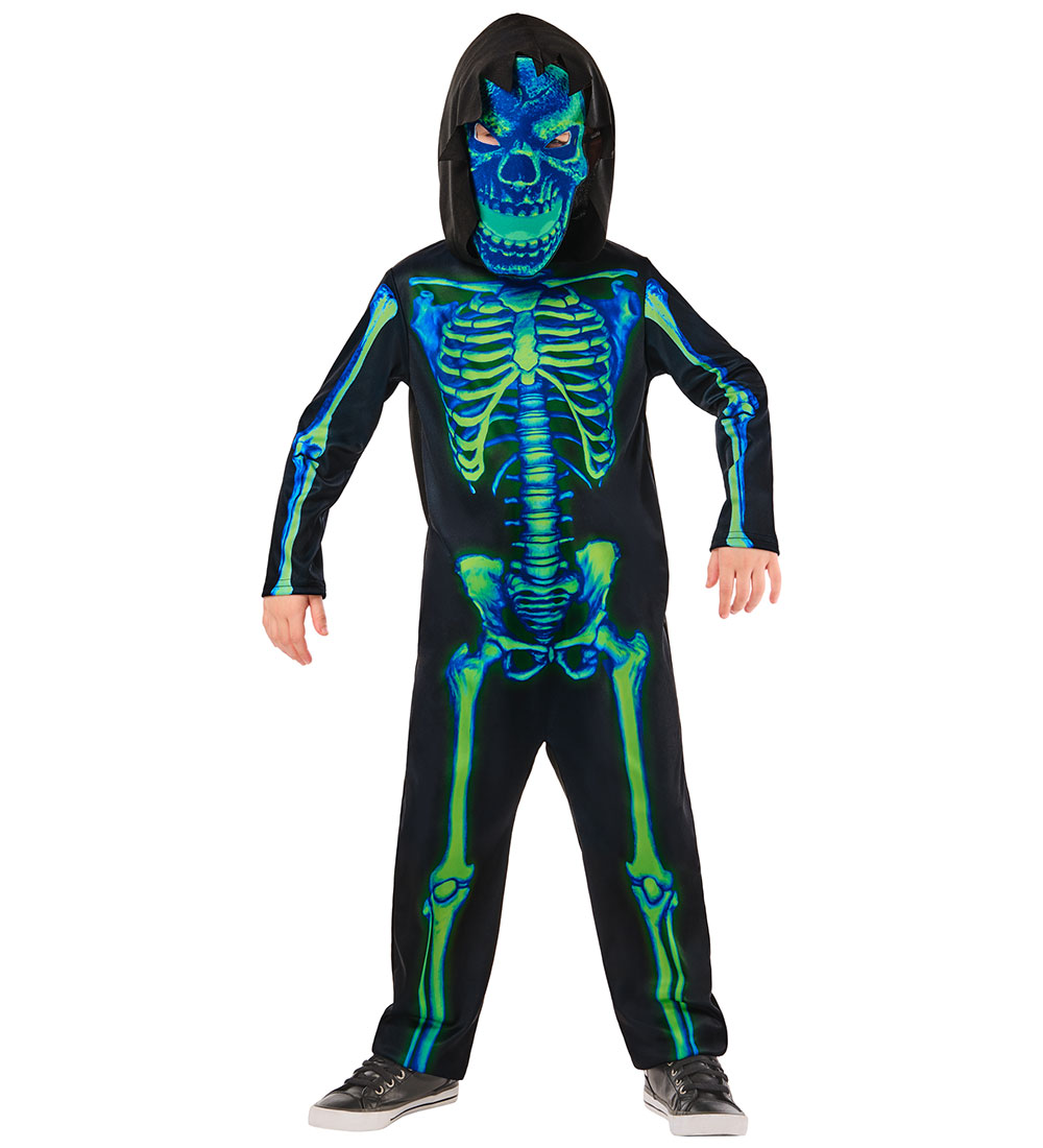 Rubies Kostüm - Neon Green Skeleton - Rubies - 5-6 Jahre (110-116) - Kostüme von Rubies