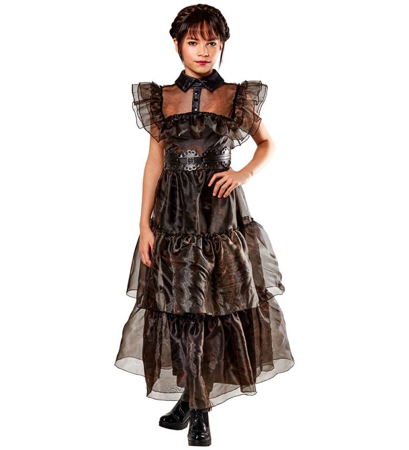 Rubies Kostüm - Wednesday Addams Deluxe Rave'N Dress - Rubies - 13-14 Jahre (158-164) - Kostüme von Rubies