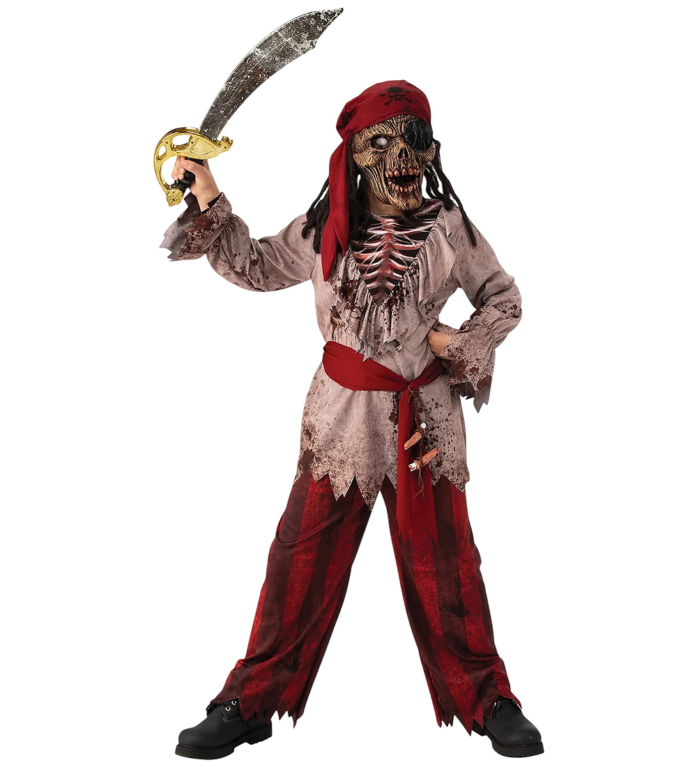Rubies Kostüm - Zombie-Pirat - Rubies - 7-8 Jahre (122-128) - Kostüme von Rubies
